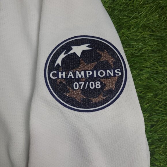 Ronaldo Manchester United UEFA FINAL 2008 2009 Away Long Sleeve Soccer Jersey M - Picture 5 of 9